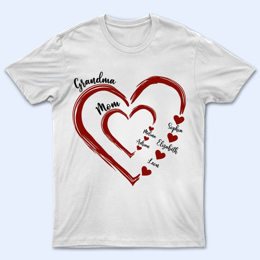 Shineful T-Shirt Gift For Mother, Grandmother - Mom's Grandma's Sweethearts Personalized Unisex T-Shirt