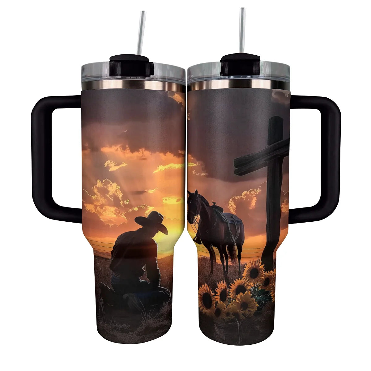 Shineful Tumbler Horse Cowboy Faith