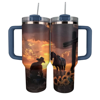 Shineful Tumbler Horse Cowboy Faith