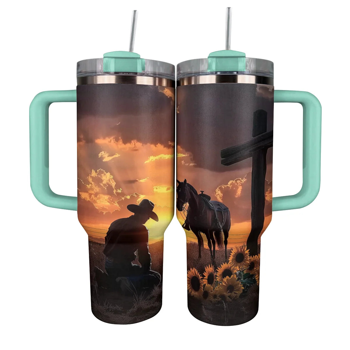 Shineful Tumbler Horse Cowboy Faith