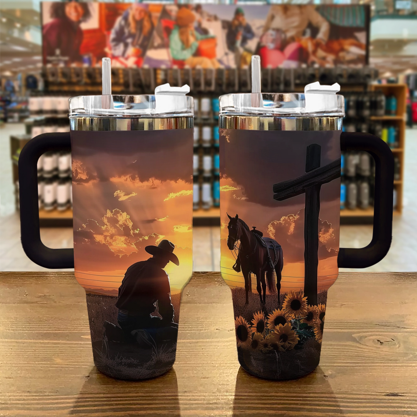 Shineful Tumbler Horse Cowboy Faith