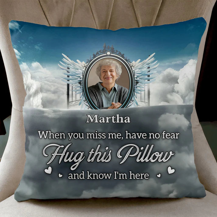 Shineful Pillow Hug This Pillow Personalized Photo Pillow Insert Included