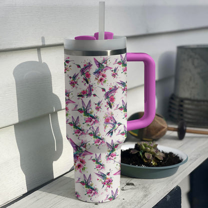 Shineful Tumbler Hummingbird Pattern