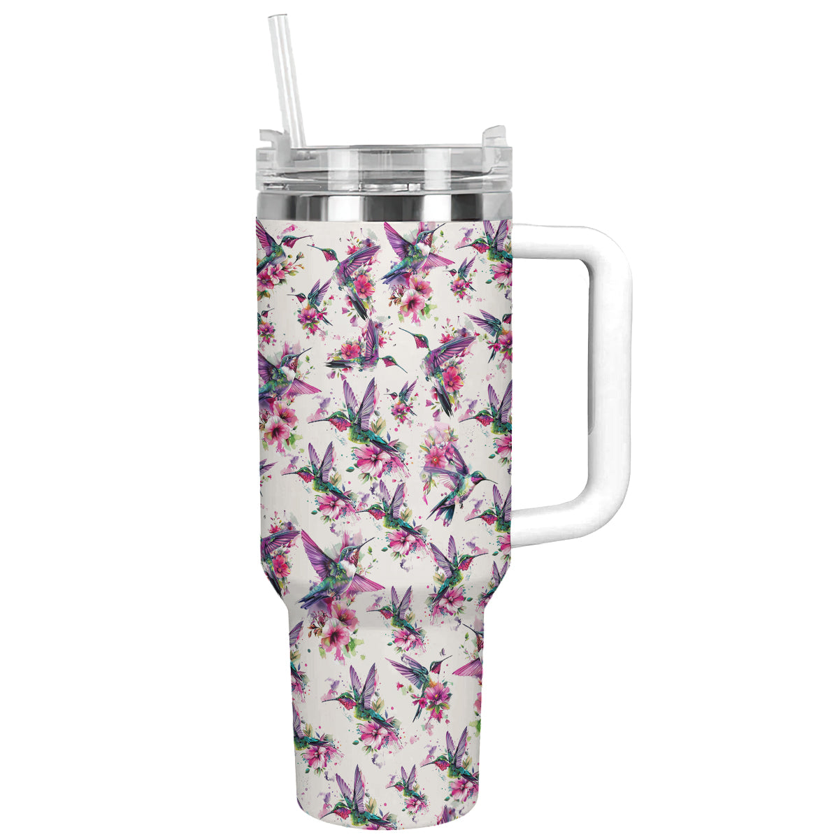 Shineful Tumbler Hummingbird Pattern