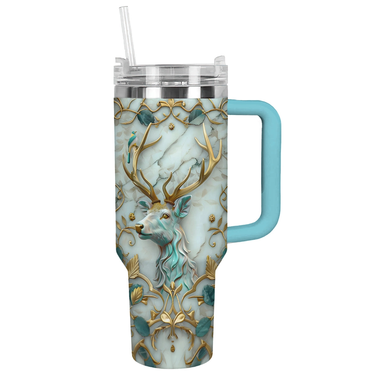 Shineful Tumbler Hunting Deer Majestic Forest Enchantment