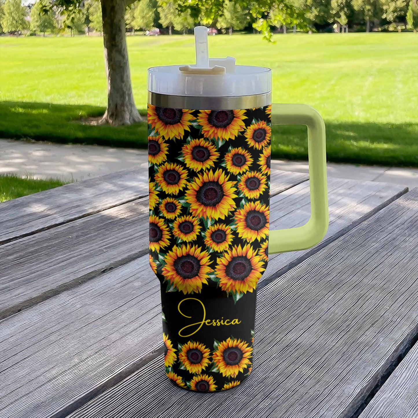 Shineful Tumbler Sunflower Personalized Gorgeous Sunflower