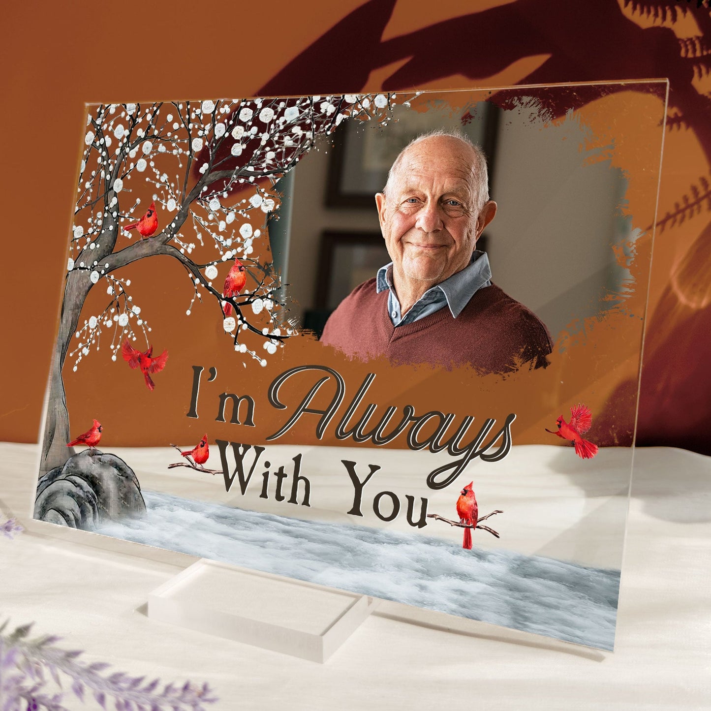 Shineful Acrylic plaque I'm Always With You - Personalized Acrylic Photo Plaque