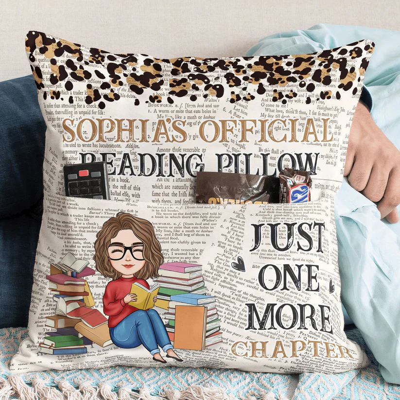 Shineful Just One More Chapter - Personalized Pocket Pillow (Insert Included)