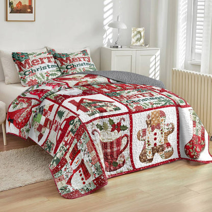 Shineful All Season Quilt 3-teiliges Set Frohe Weihnachten