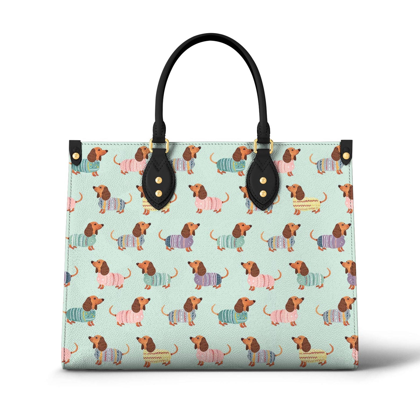 Shineful Leather Bag Dog Leather Bag Shineful Colorful Dachshunds Ver2