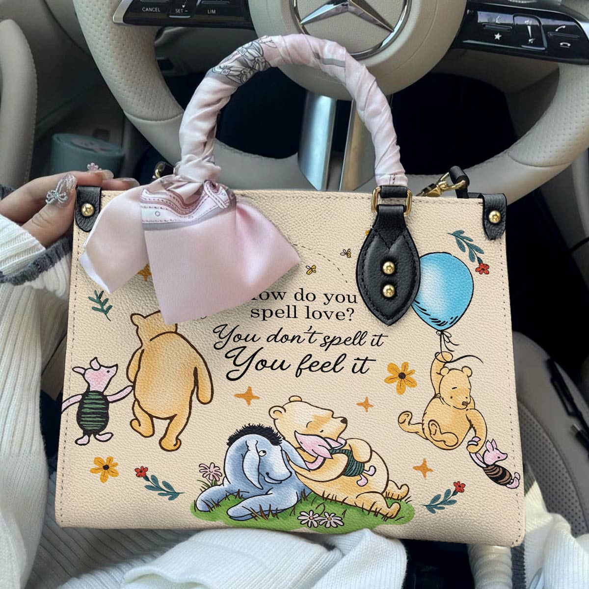 Sac en cuir brillant Winnie l'ourson