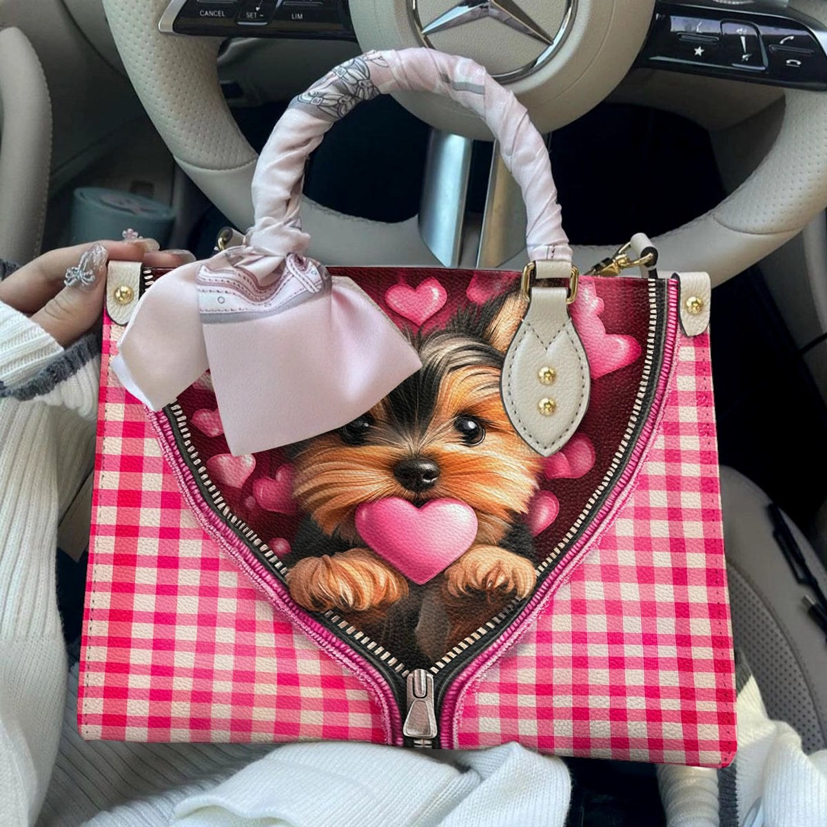 Shineful Leather Bag Yorkie Sweetheart