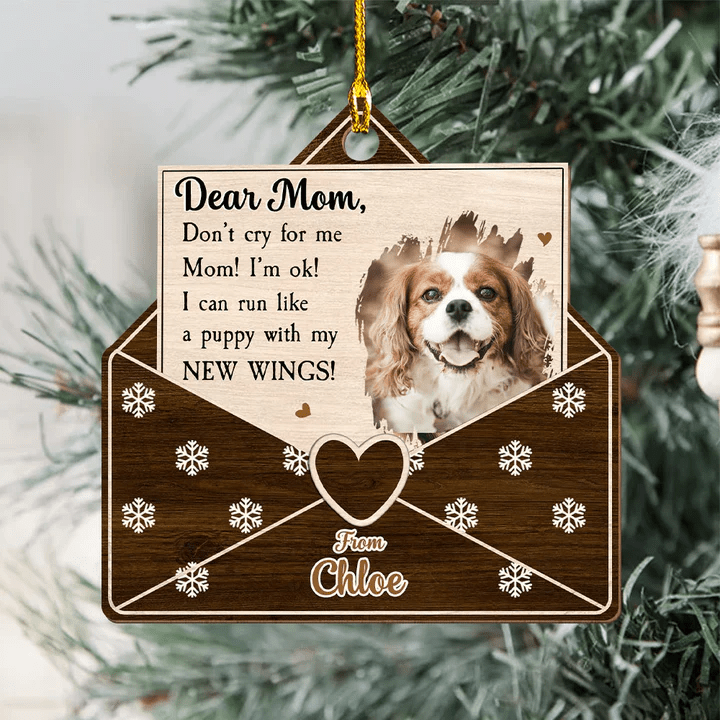 Shinefulgift® A Heavenly Letter - Personalized Custom 1-Layered Wood Ornament