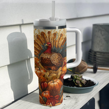 Shineful Tumbler Harvest Turkey Autumn