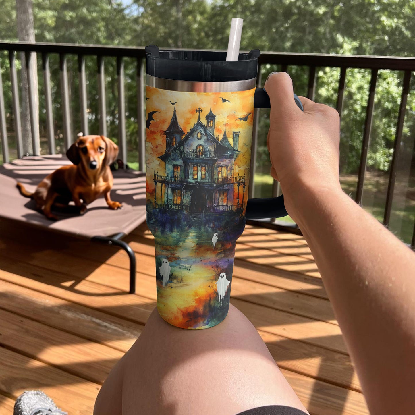 Shineful Tumbler Halloween Haunted Mansion