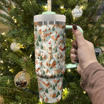 Shineful Tumbler Winter Wonderland Village