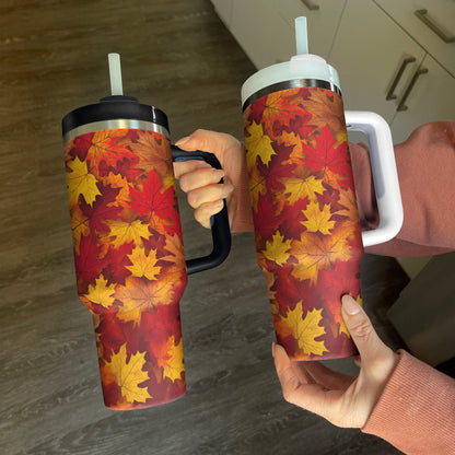 Shineful Tumbler Autumn Leaves