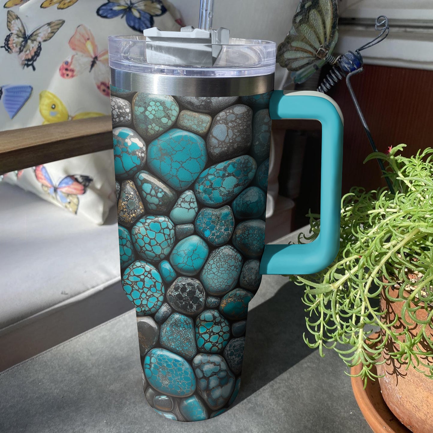 Shineful Tumbler Turquoise Stone