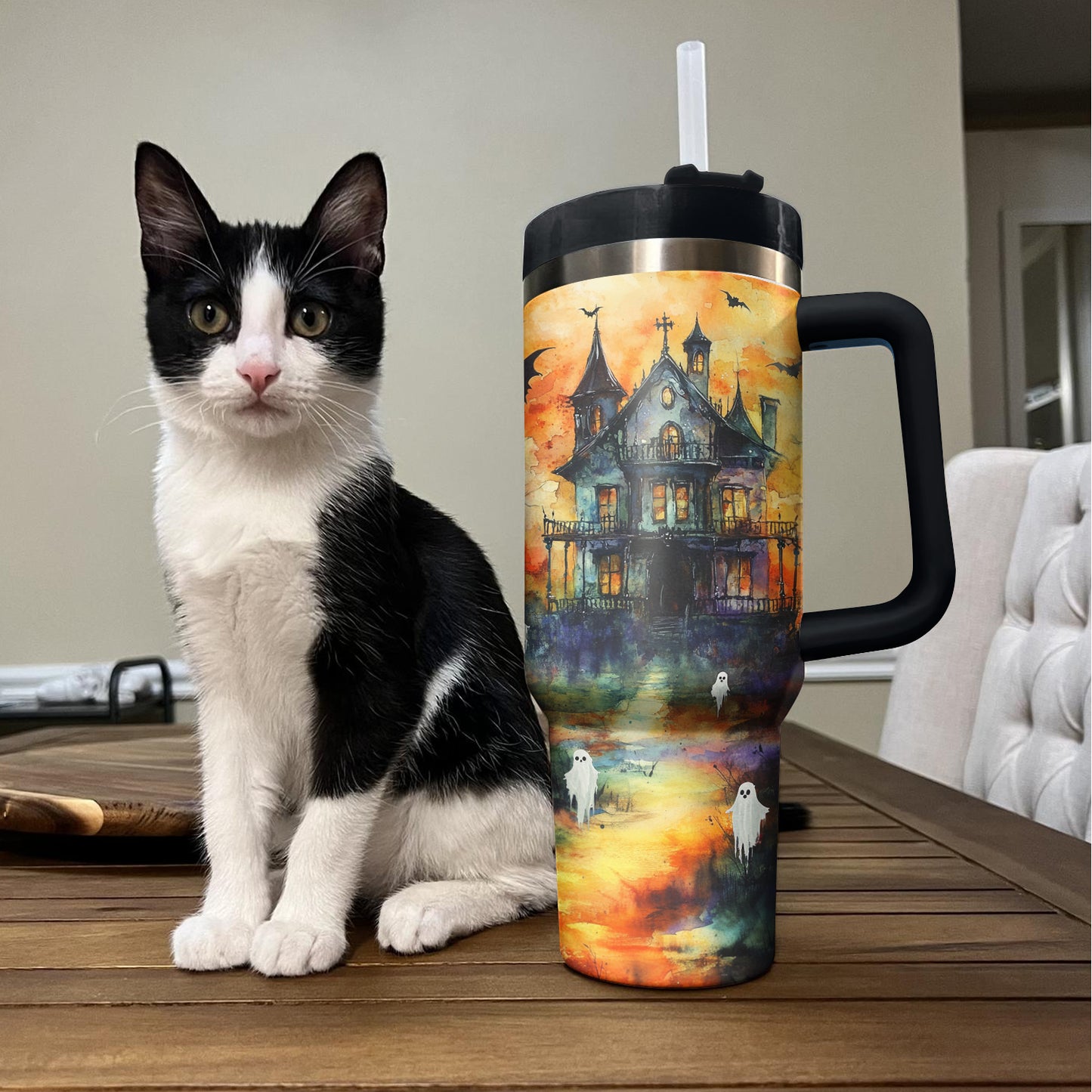 Shineful Tumbler Halloween Haunted Mansion