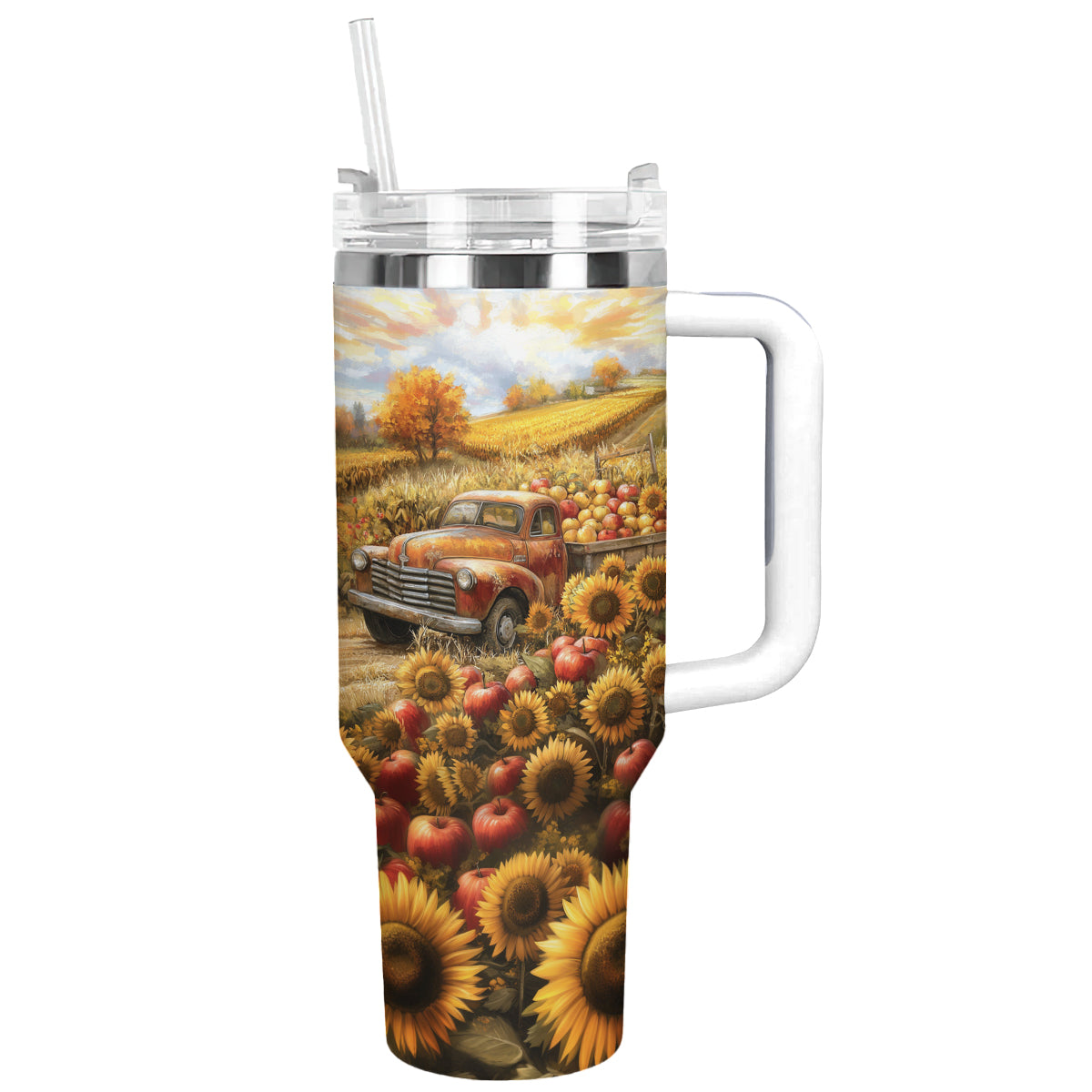 Shineful Tumbler Vintage Farm Truck Tumbler