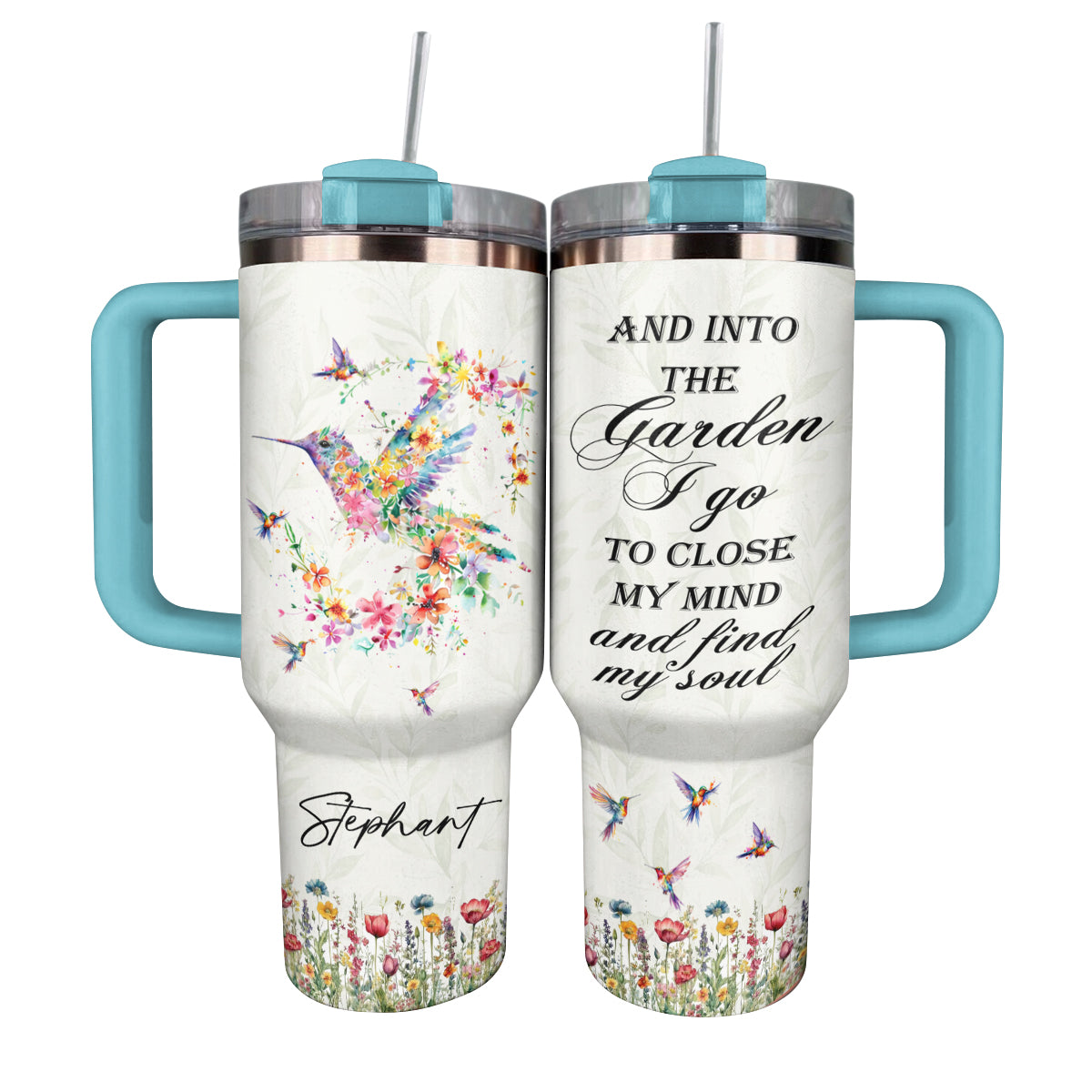 Shineful Tumbler Hummingbirds Made From Flowers