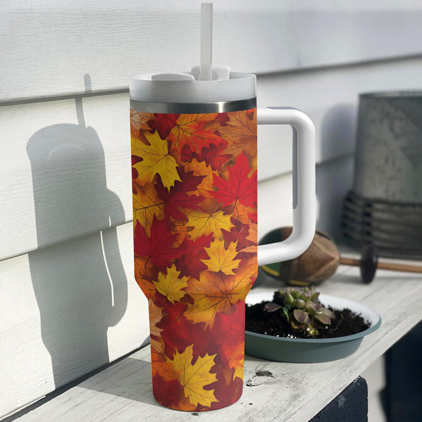 Shineful Tumbler Autumn Leaves