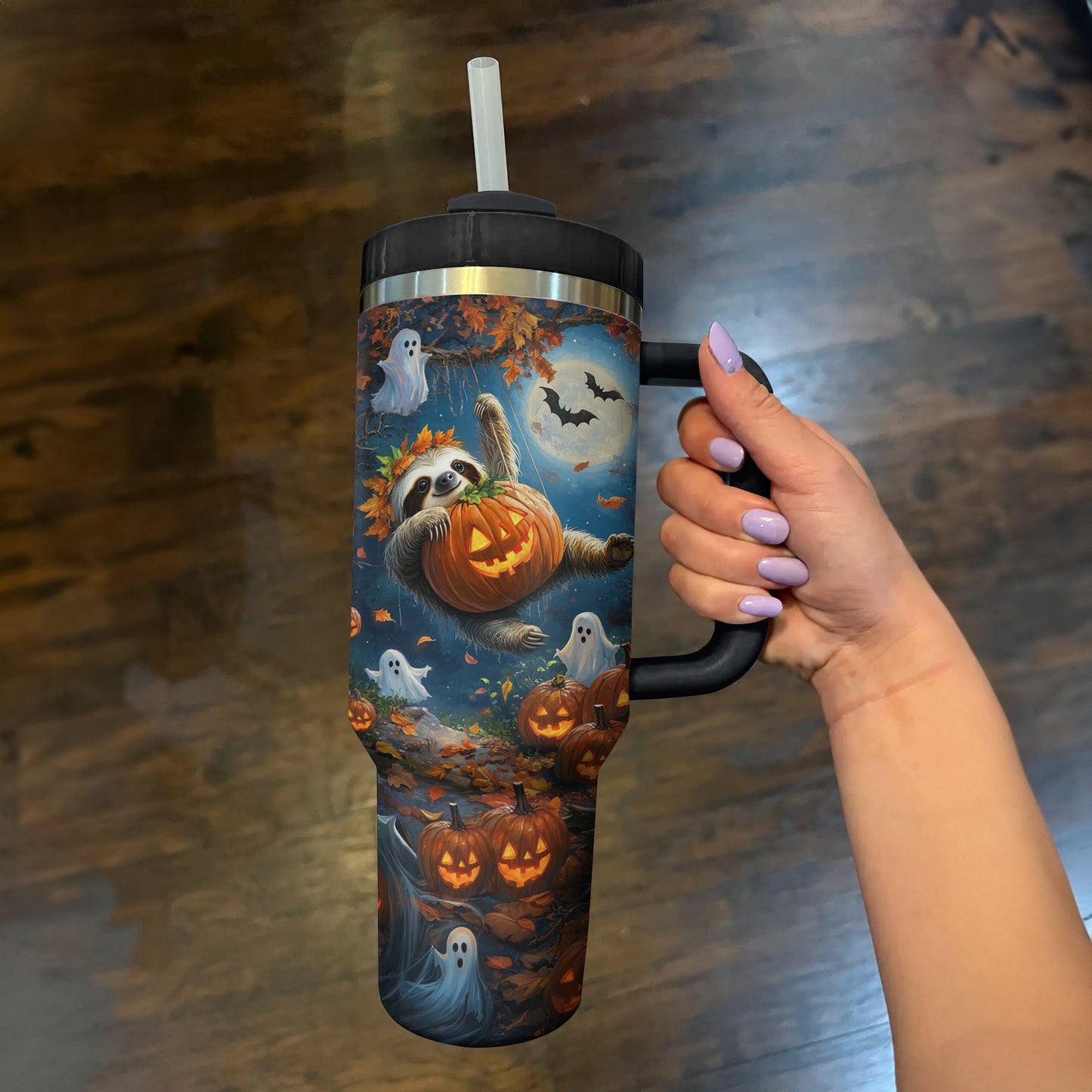 Shineful Tumbler Halloween Sloth