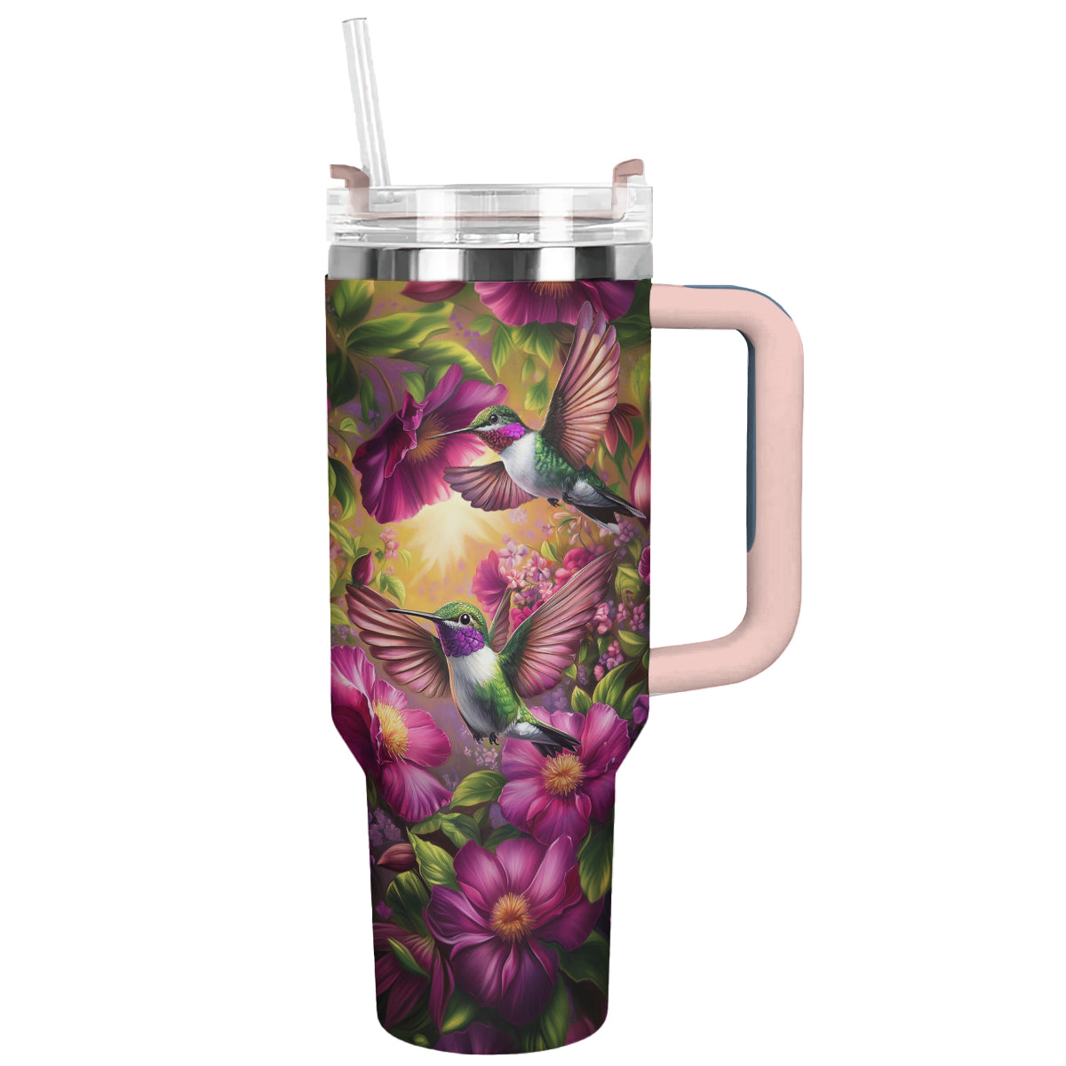 Colibri en vol fleuri de Shineful Tumbler