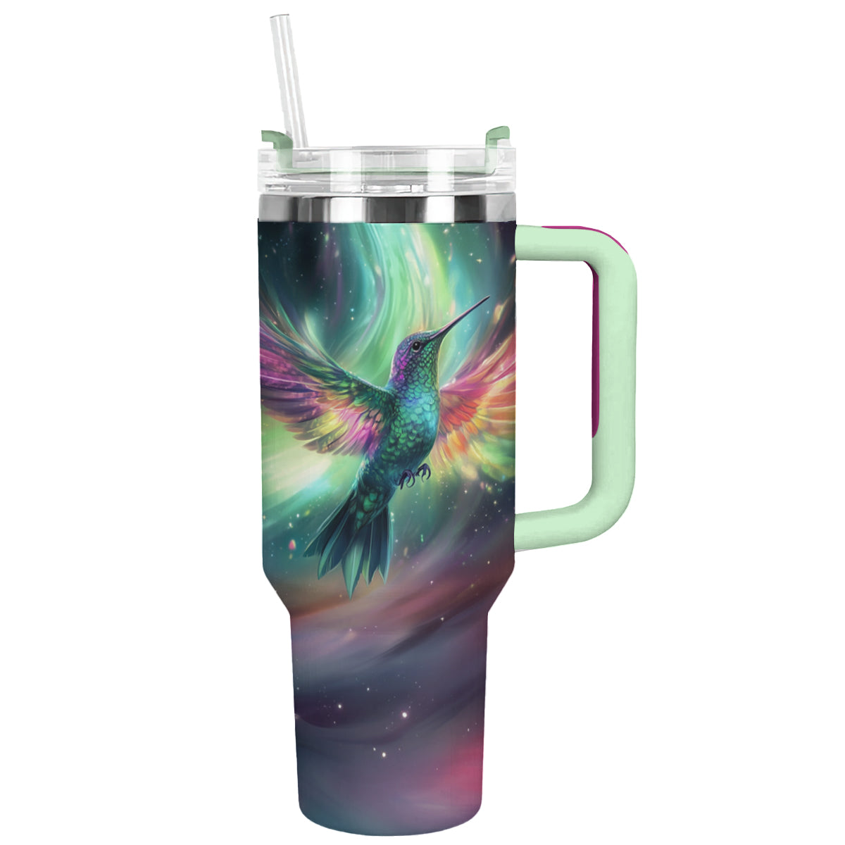 Shineful Tumbler Aurora Hummingbird Galaxy