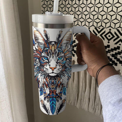 Shineful Tumbler Tribal Cat