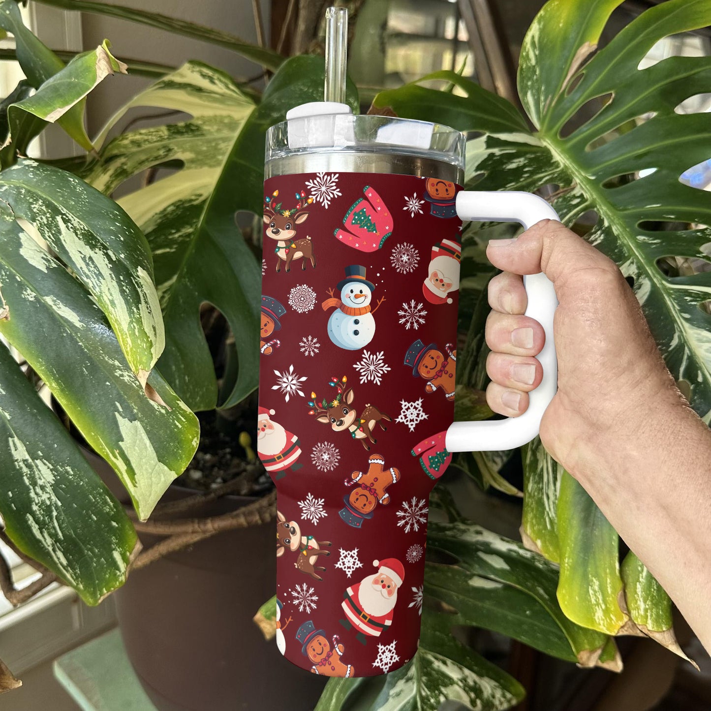 Shineful Tumbler Winter Wonderland Christmas Pattern