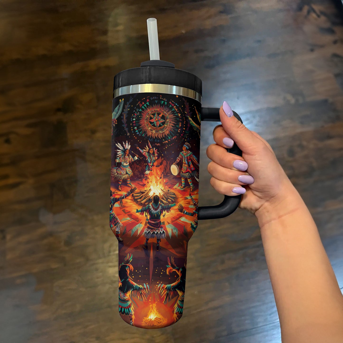 Shineful Tumbler Tribal Dance