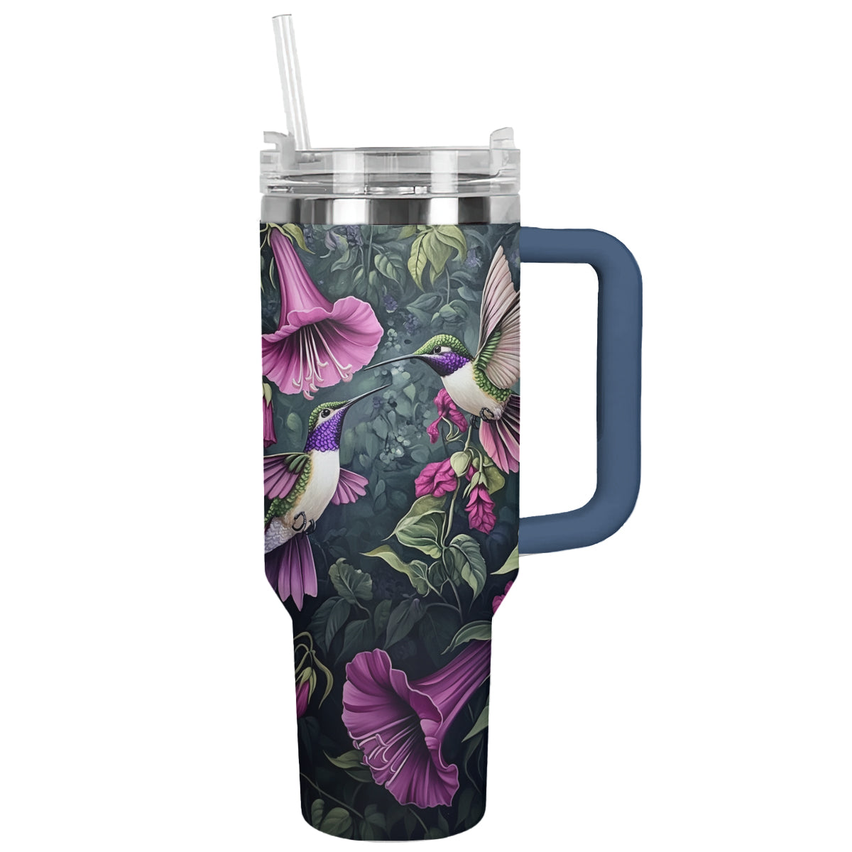 Shineful Tumbler Floral Hummingbird