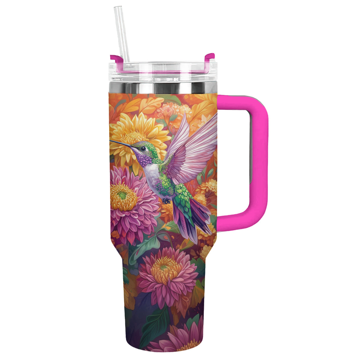 Shiny Tumbler Kolibri Blüte Herbst