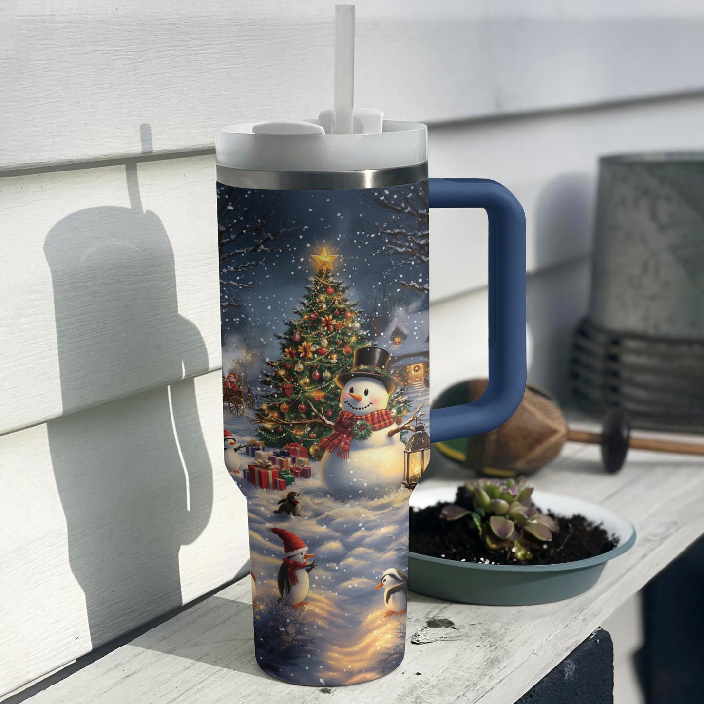 Shineful Tumbler Snowman Christmas