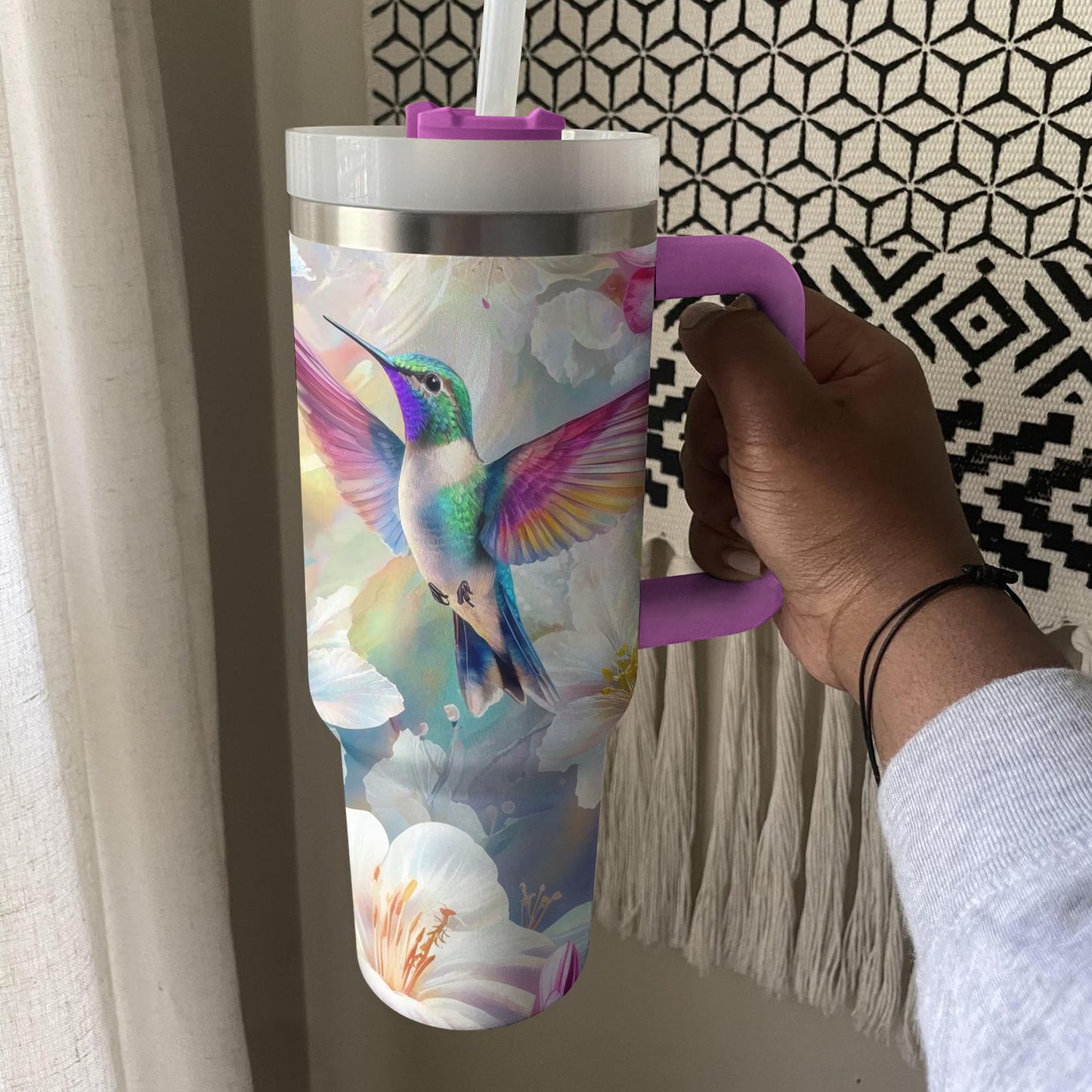 Shineful Tumbler Hummingbird Floral