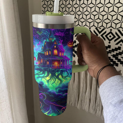 Shineful Tumbler Neon Haunted House Halloween