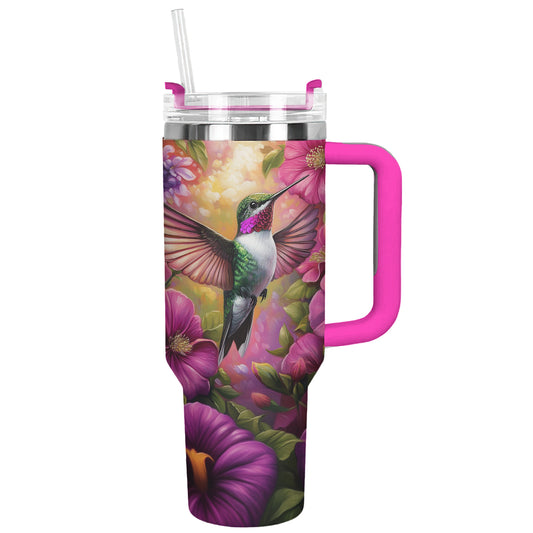 Gobelet brillant Fleur de colibri radieuse