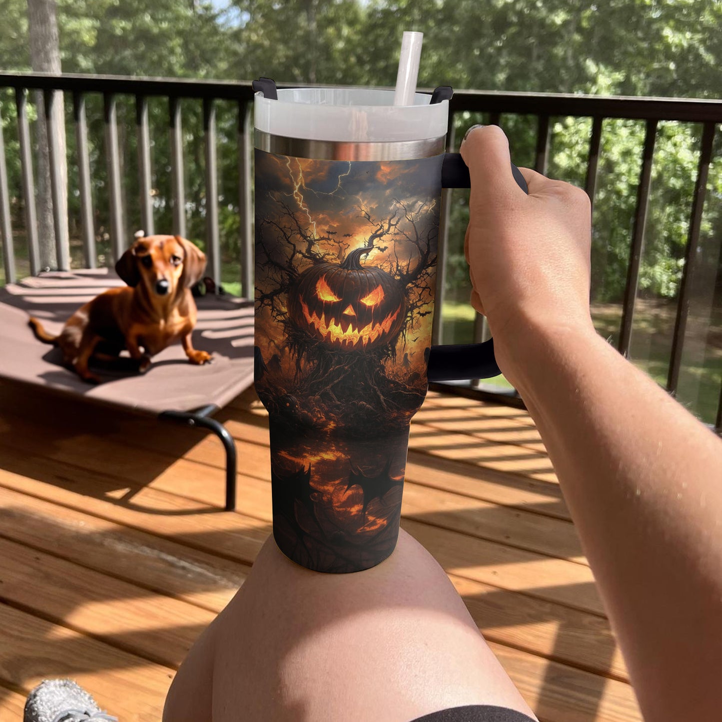 Lanterne Jack-O'-Lantern Shineful Tumbler pour Halloween