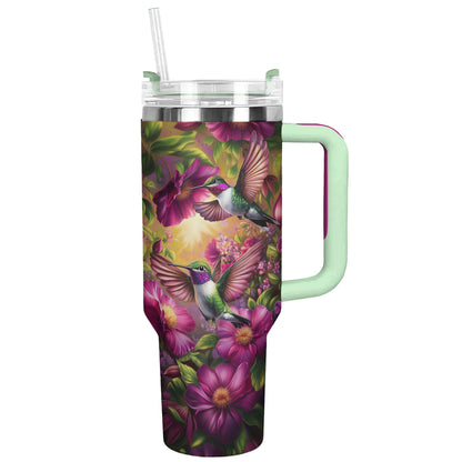 Colibri en vol fleuri de Shineful Tumbler