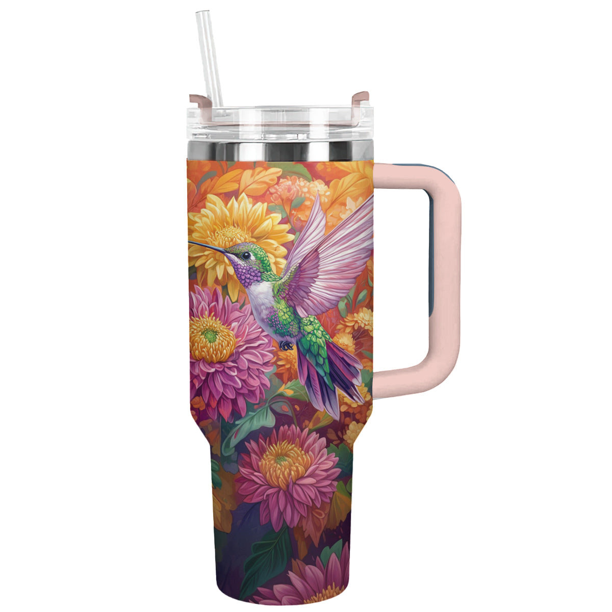 Shiny Tumbler Kolibri Blüte Herbst