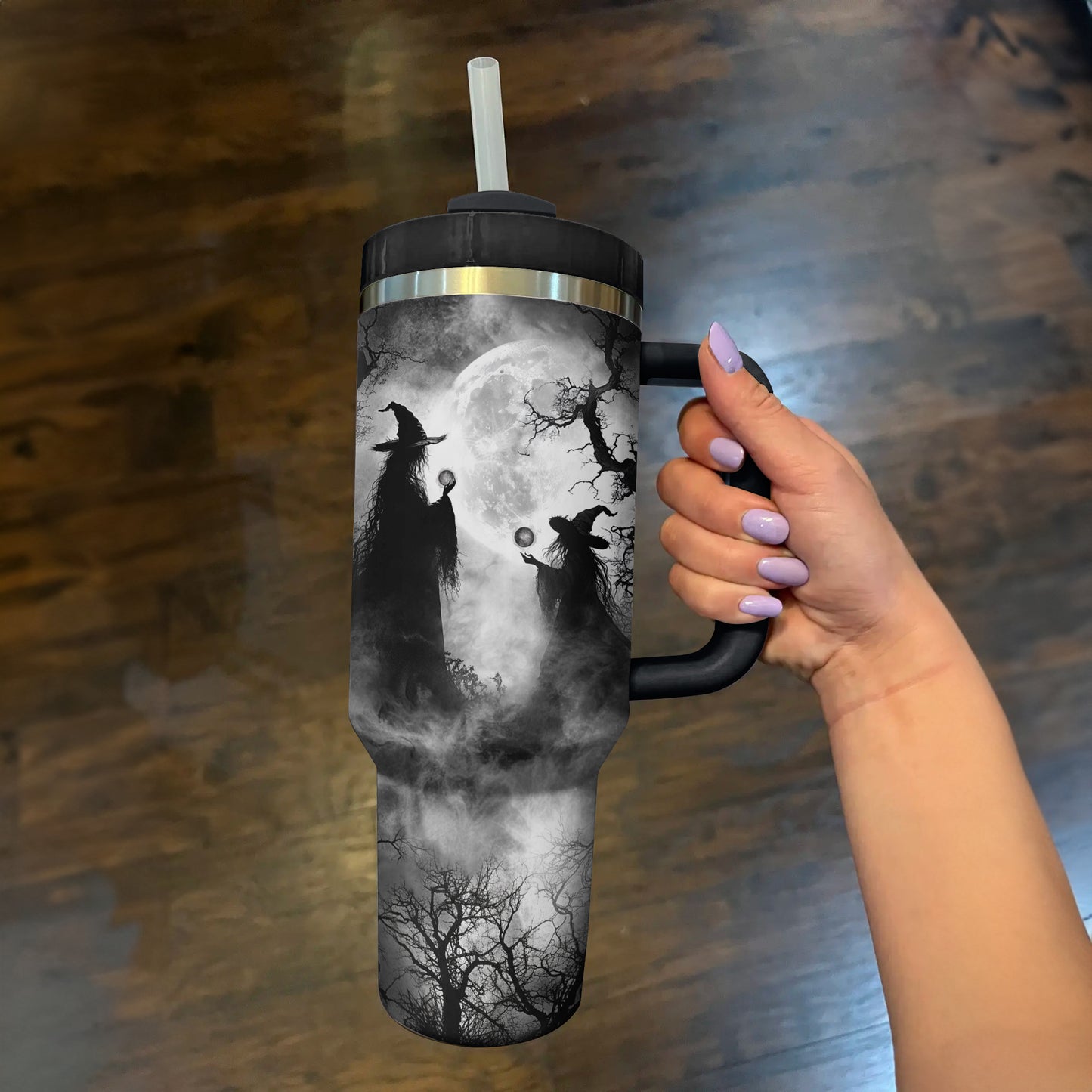 Shineful Tumbler Halloween Mystical Witches Moonlight