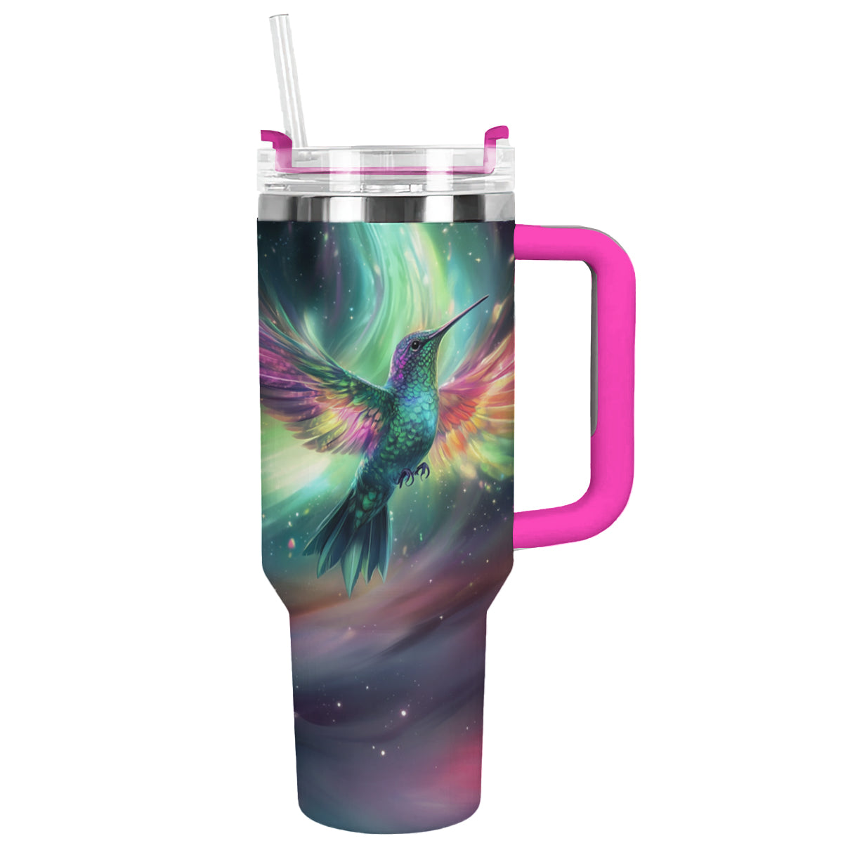 Shineful Tumbler Aurora Hummingbird Galaxy