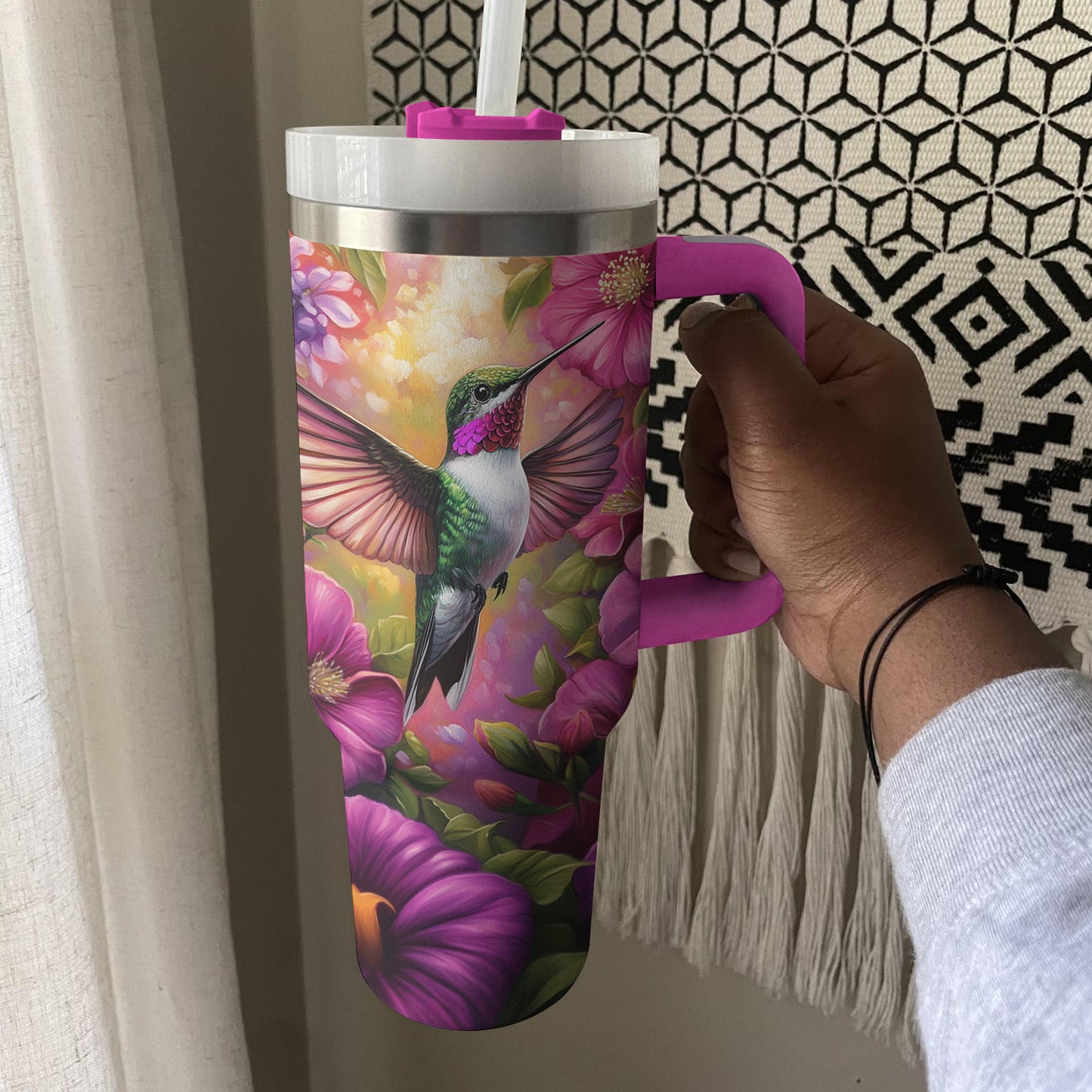 Shineful Tumbler Radiant Hummingbird Blossom