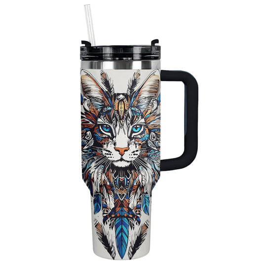 Shineful Tumbler Tribal Cat