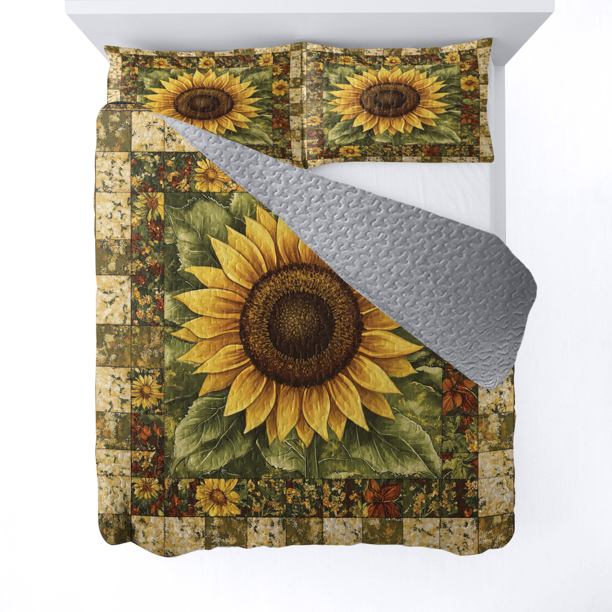 Shineful All Season Quilt 3-Piece Set Sunflower Dreams