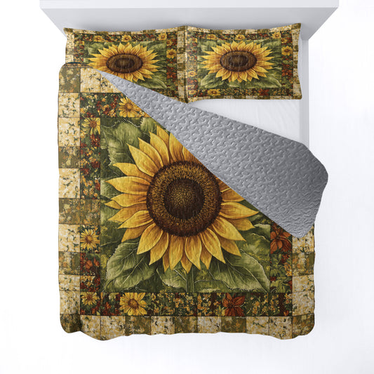 Shineful All Season Quilt 3-teiliges Set Sunflower Dreams 