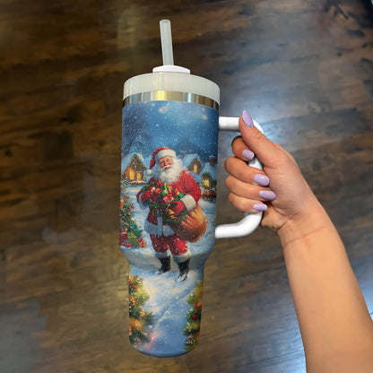 Shineful Tumbler Santa's Holiday