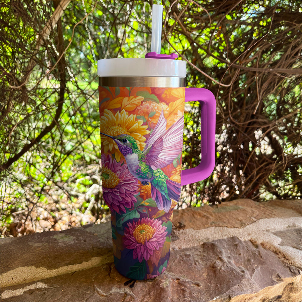 Shineful Tumbler Hummingbird Blossom Autumn