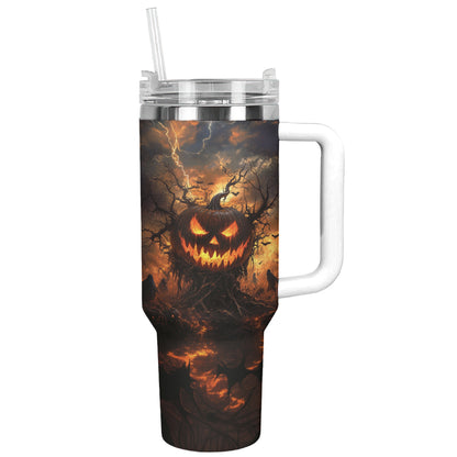 Shineful Tumbler Jack-O'-Lantern On Halloween